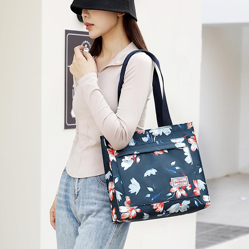 New Women Handbag Floral Printed Beach Shopping Large Capacity Tote Bag Fashion Casual High Capacity Travel Ladies Shoulder Bag