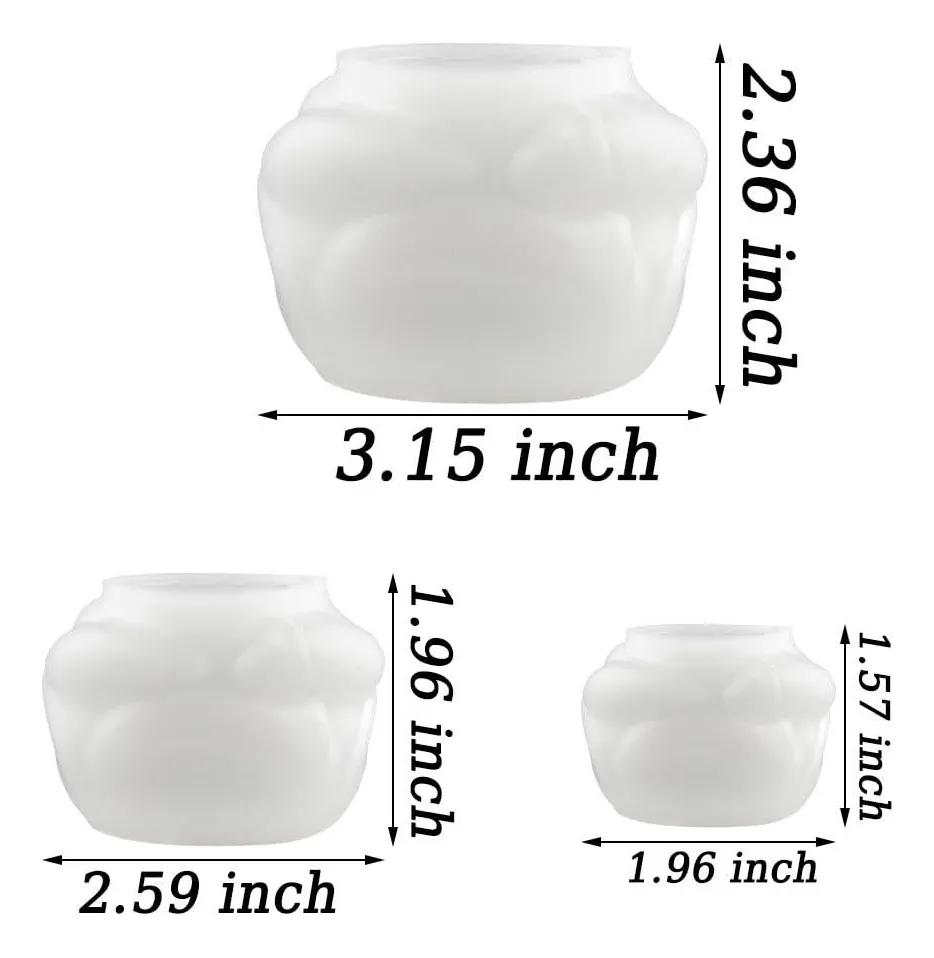 3 Sizes 3D Rose Silicone Candle Mold DIY Aromatherapy Flower Soap Resin Plaster Mould Handmade Craft Supplies