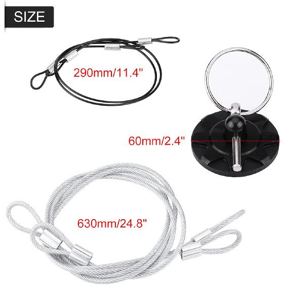 2pcs Universal Hood Pin Kit, CNC Billet Aluminum Racing Bonnet Hood Pin Lock Appearance Kit 2.5 2 Color Options (Black)