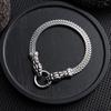 Men's Bracelet Retro Punk Style Stainless Steel Snake Head Beast Head Skull Jewelry Does Not Fade