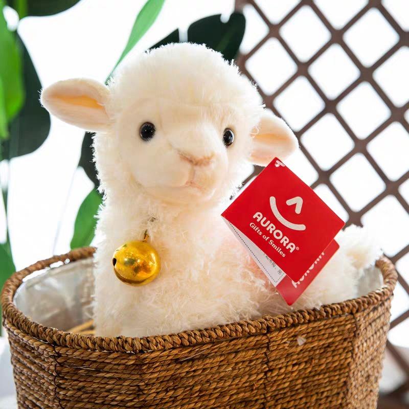 Aurora Bell Sheep Plush Toy Soft And Cuddly Stuffed Animal For Children's Birthday Gift Wholesale