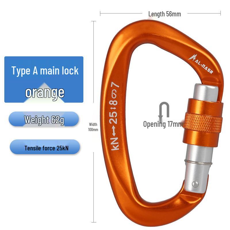 Cross-Border Multifunctional D-Shaped Aluminum Mountaineering Safety Buckle