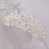 Bridal Accessories European and American Pearl Crown Headbands Wedding Tiara for Brides  Performance Headwear
