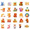50 Autocollants pour Autocollants Nourriture Ours Mignon Petit Ours Décoration Créative DIY Autocollants Guka Autocollants Étanches