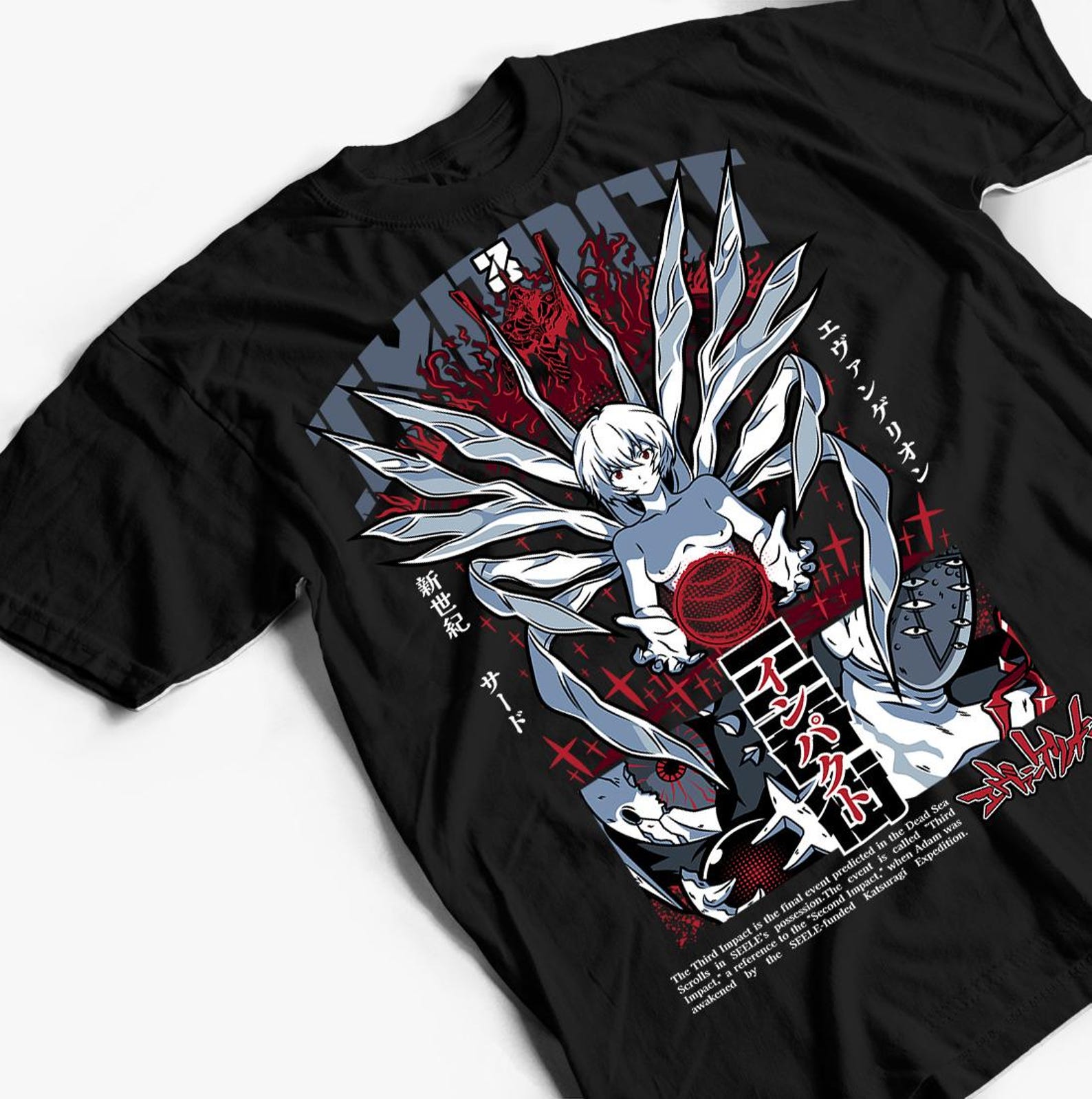 Neon Genesis Evangelion Unisex Tee, Anime Graphic T-Shirt, Anime Lover Gift, Neon Genesis Evangelion Shirt, Otaku Tee, Japanese Animation S