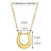 Horseshoe Pendant Necklace U shaped Choker Necklace Wedding Jewelry Accessories