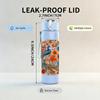 1PC Floral Peacock Circle Print 750ml Color Plastic Sports Water Bottle Leakproof Flip Straw Lid Suitable for Sports Office Home Use