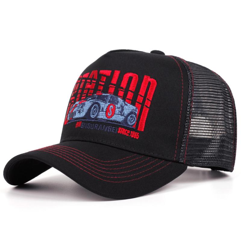 Nuovo Fresco Cappello a Rete Stazione Auto Sportiva Camion Cappello alla Moda Street Dance Hip Hop Skateboard Cappello Parasole Cappellino da Baseball Unisex