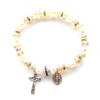 Cross Rosary Bracelet Rosary Style Charm Ornament Decor Present Supplies for Christmas Catholic Decoration Present