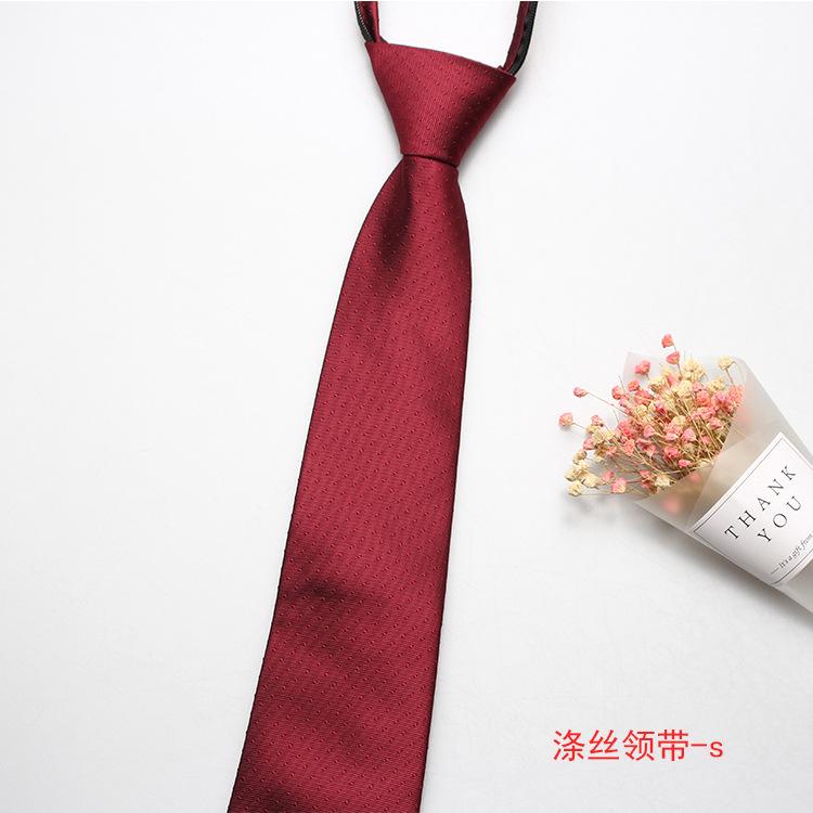 Hot-Selling Formal 8Cm Business Tie, Men'S Zipper Lazy Tie, Small Flower Cashew Nut Ideas, A Variety Of Colors