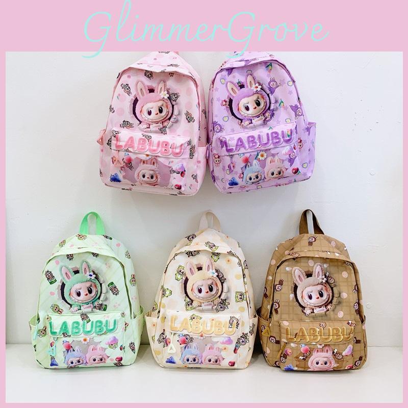 Small Cartoon Bunny Girl Student Backpack With Breathable Oxford Fabric For Daily Use