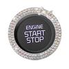 Engine Start Button Rhinestone Car Engine Start Ring Dress Up Accessories Button Cover Engine