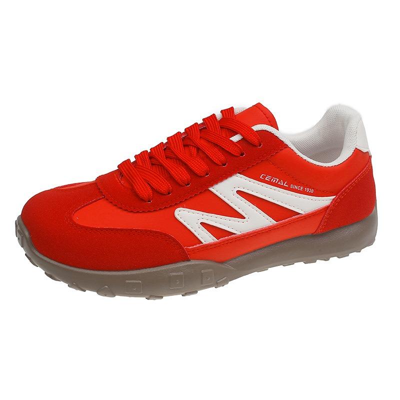 Gelbe Damen dünne atmungsaktive Sommer- und Herbst neue lässige Sport rote kleine weiße Board-Schuhe