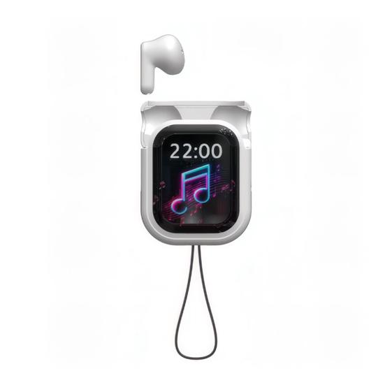 Bluetooth-compatible Earphones Stereo Sound Noise Reduction Waterproof LCD Touch Screen Sport Wireless Headphones