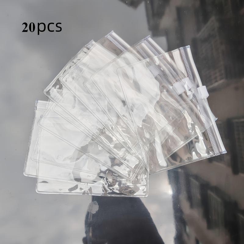 10pcs Clear PVC Jewelry Bags with Zipper - Perfect for Bracelets Necklaces & Earrings Storage