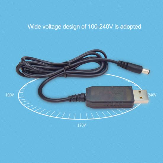 USB DC 5V To 8.4V/9V/12V 5.5x2.1mm Male Plug Power Supply Step-up Adapter Cable