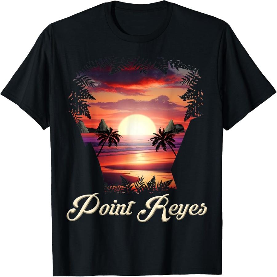 Point Reyes Vibrant Sunset Point Reyes, California T-Shirt S