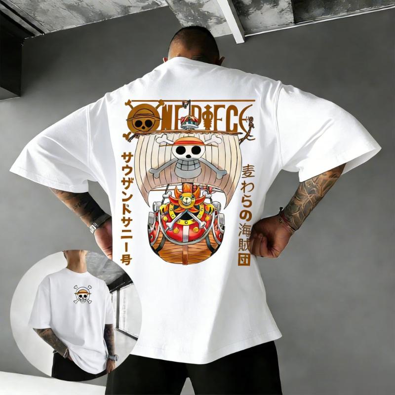 One Piece Anime T Shirt Men Women 2026 Summer Y2k Clothes Streetwear Oversized Cotton Tee Casual Graphic Print Short Sleeve Tops