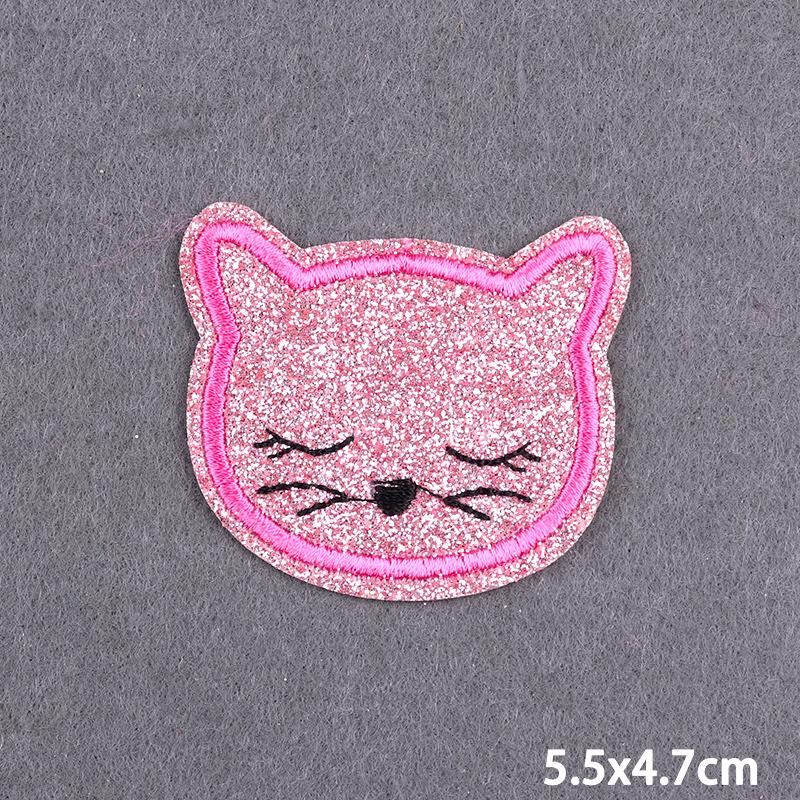 Purple Style Iron On Patch Thermoadhesive Patches For Clothes Anger Baby Girl Embroidery Patch For Hat/T-Shirt Fusible Sewing