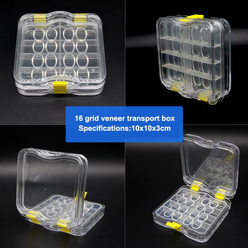 Zahnprothese Gebiss Zähne Behälter Etui Zahnmedizin Material Dental Prothesen Schutz Transparent Aufbewahrungsbox Mit Folienhalter