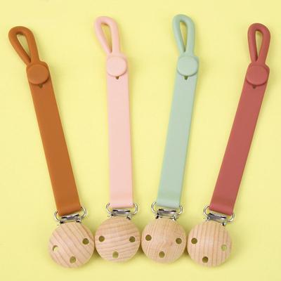 Baby Anti-drop Chain Pacifier Clips Silicone Beads Infant Nipple Appease Soother Chain Clips Dummy Holder Nipple Clip