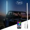1 Stück RGB LED Whip Light LED Auto LED Licht RGB Wasserdicht Biegsam Fernbedienung APP Musiksteuerung LED Fahnenmastlampe für SUV ATV UTV RZR