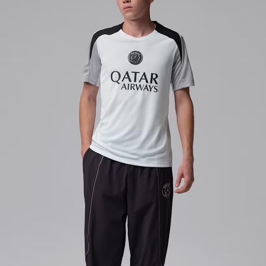 Jordan Dri-FIT Paris Saint-Germain Strike Night Edition Slim Fit Moisture-Wicking Color-Block Knit Soccer Shirt Men tops IO4836-101