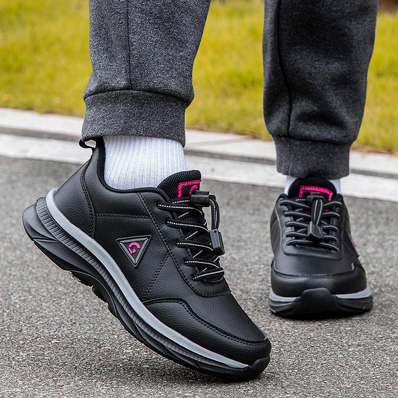 2025 Women's Genuine Leather Waterproof Non-Slip Casual Shoes for Middle-Aged & Elderly