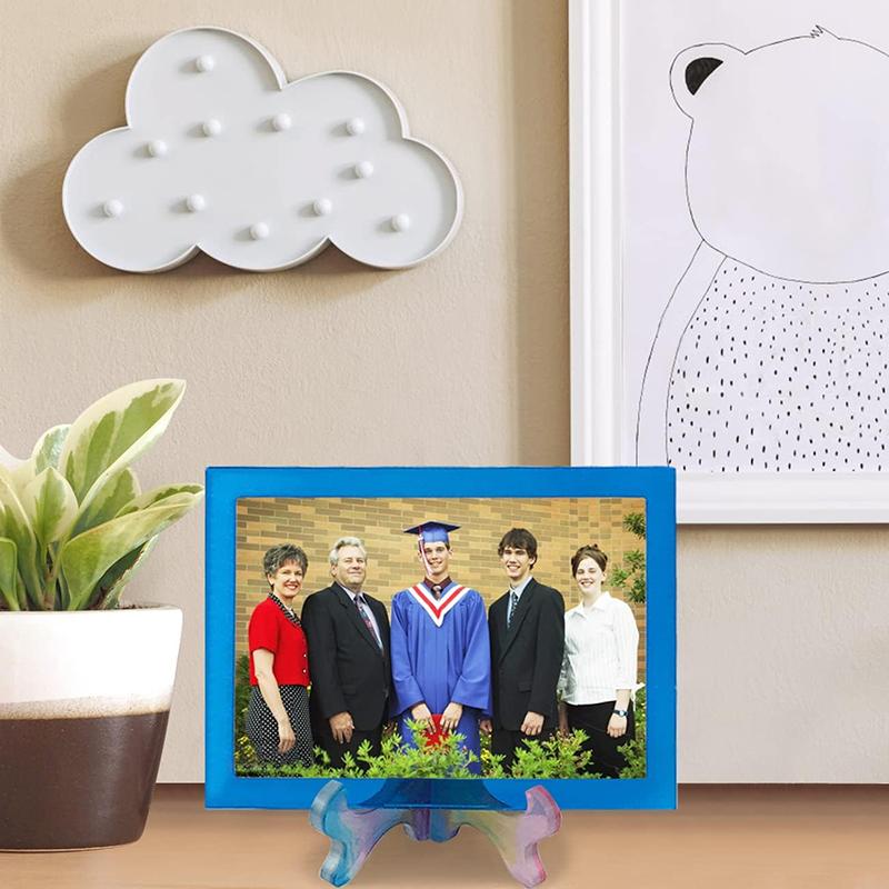 WTEMPO Resin Molds for Photo Frame Picture Frame Resin Molds with Stand Holder Rectangle Oval of Irregular Edge Frame Silicone Molds for Resin Casting