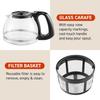 Ehc4128 Automatische 4-Tassen Filterkaffeemaschine Mit Pause N Serve Glaskaraffe Wiederverwendbarer Filter EinAus-Schalter Warmhaltefunktion Wasserstandsanzeige Schwarz