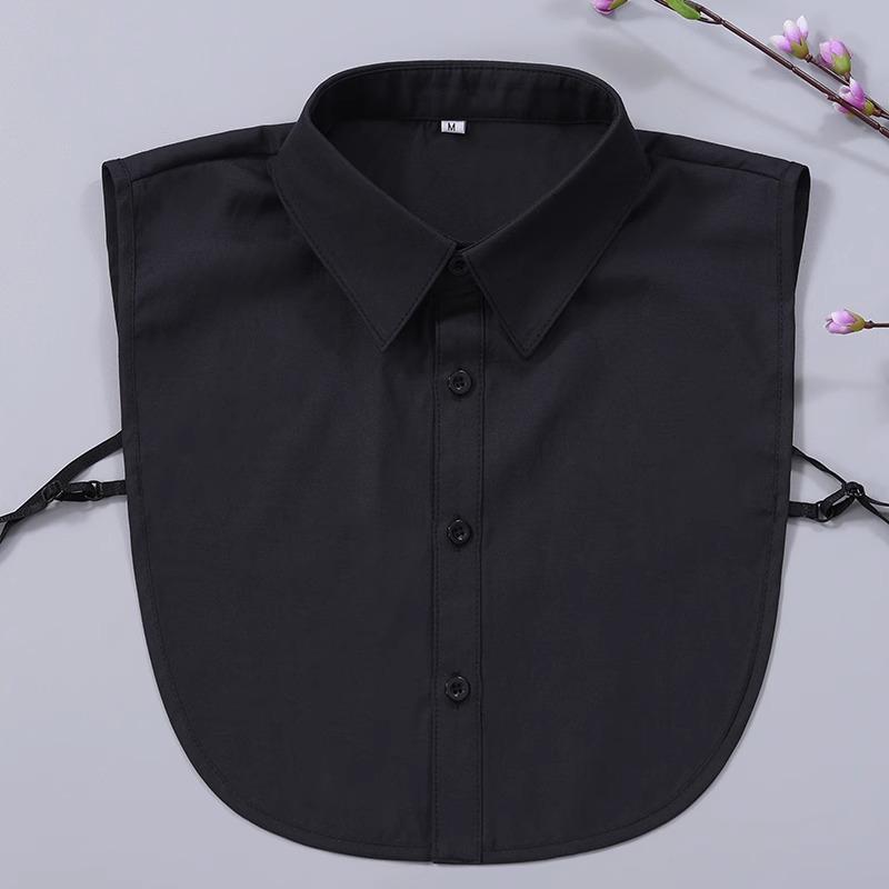 

Съемный воротник из хлопка унисекс для свитеров и рубашек - черный, белый и синий