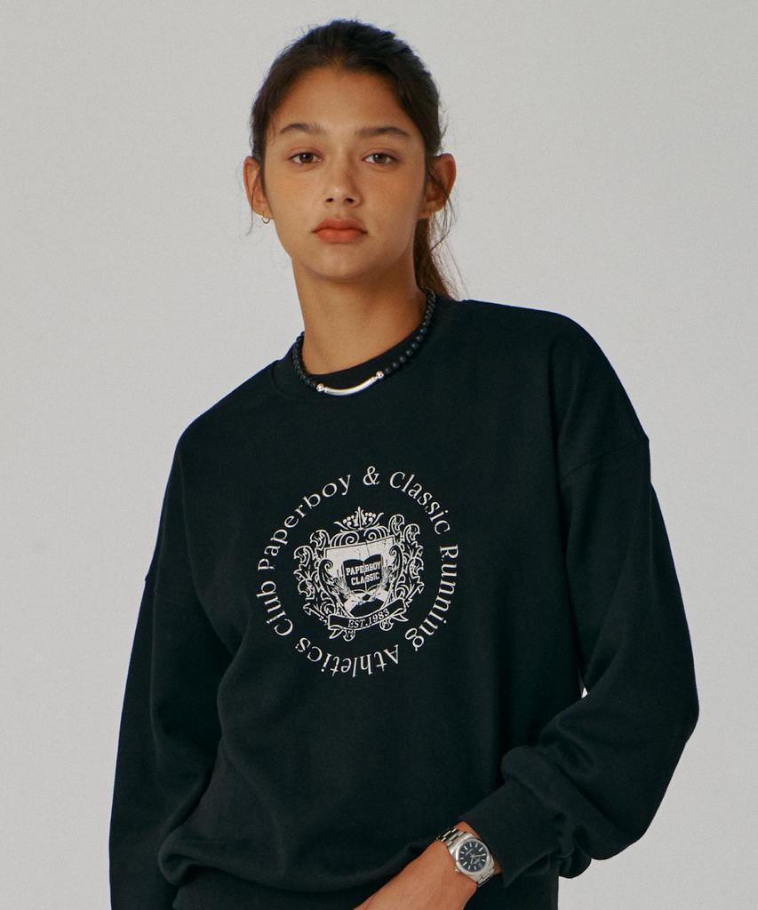 PAPERBOY County Sweatshirt - Black