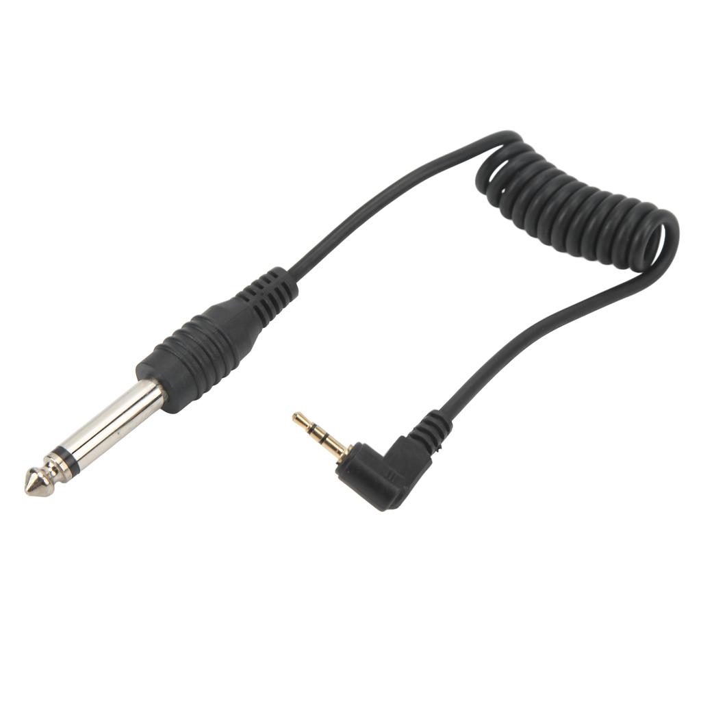 Universal Digital Camera Synchronization Cable Gold Plated 2.5mm To 6.35mm Male Cable for Speaker Guitar