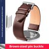 Thin Leather Strap 12 14 15mm 16mm 18mm 19mm 20mm 22mm For Tissot Longines Casio Watch Band Men Women Brown Blue White Bracelet