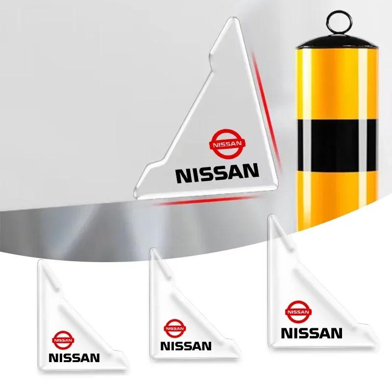 2025 Für Nissan 2 Stück Auto Tür Eckabdeckung Anti-Kollision Transparenter Aufkleber Für Nissan J10 X-Trail Qashqai Juke Leaf Micra NICHT