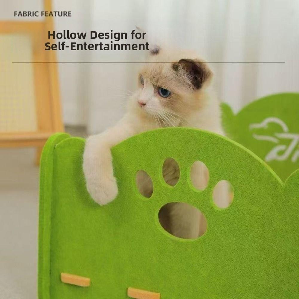 All-in-one Cat Castle House Multi-layer Cat Climbing Frame Japanese Style Cat House  Pet Supplies