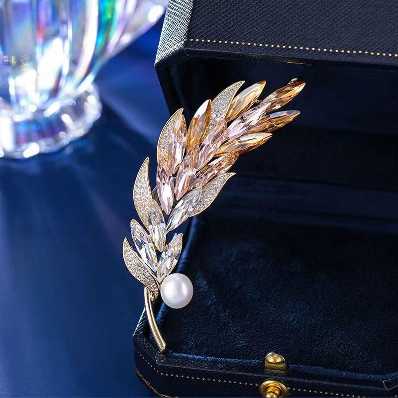 Корейская мода брошь колос пиджак украшение темперамент женское пальто изысканная булавка новая