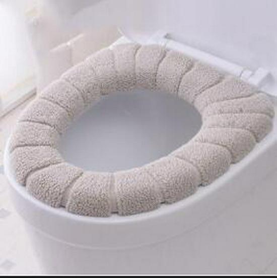

Universal Washable Plush Toilet Seat Cushion, fits O-Shaped & U-Shaped Seats, Four Seasons Style