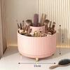 Organisateur de Maquillage Rotatif à 360° - 1 Pièce en Plastique Rangement Cosmétique avec 5 Compartiments - Support Multifonctionnel pour Pinceaux