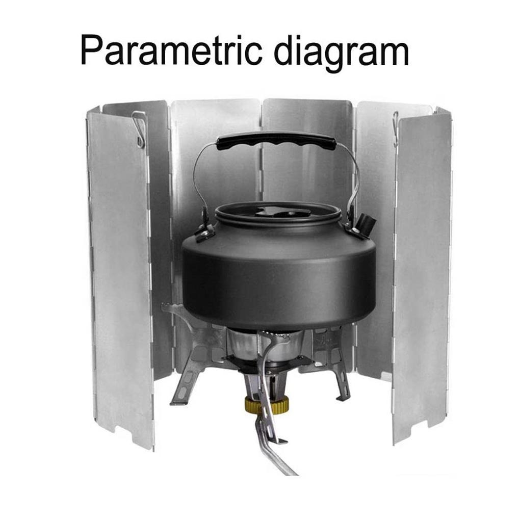 NEW 10 Plate Foldable Aluminum Outdoor Stove Wind Burner