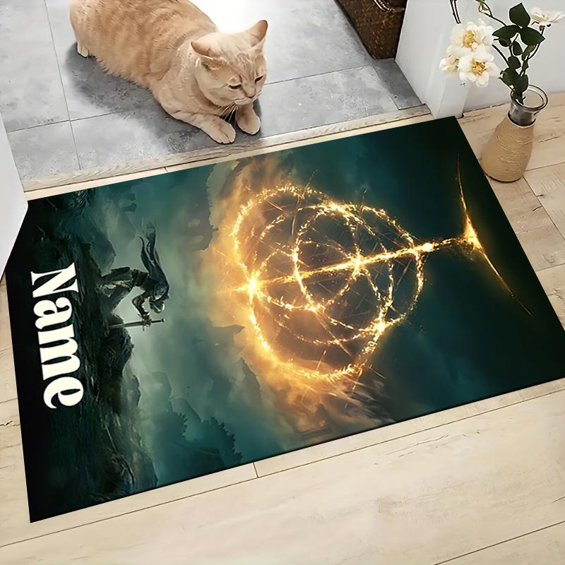 Custom Name "Power Elements" Carpet Rug Customizable Soft Washable Anti-Slip Home Living Room Sofa Mats Personalized Rug. 0909418