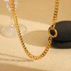 1pc Classic Cuban Link Chain Necklace for Women Men Trendy Fashion Hip Hop Choker Statement  Party Jewelry Gifts