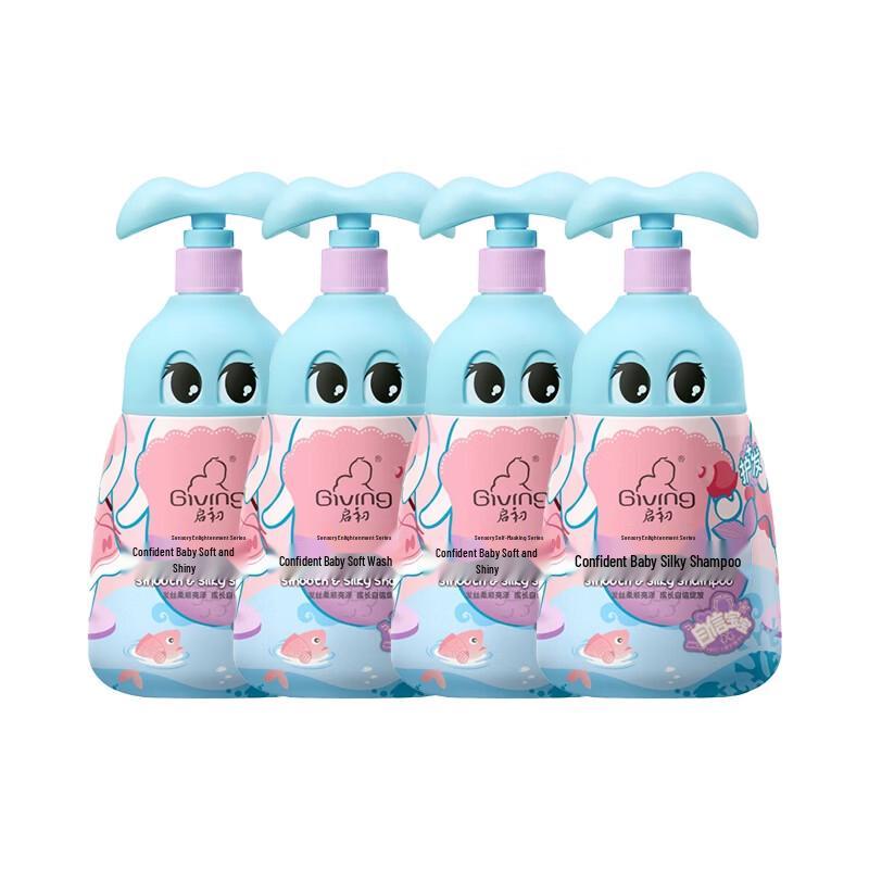 Qichu Confident Baby Soft & Brightening Shampoo 580ml (4-Pack)