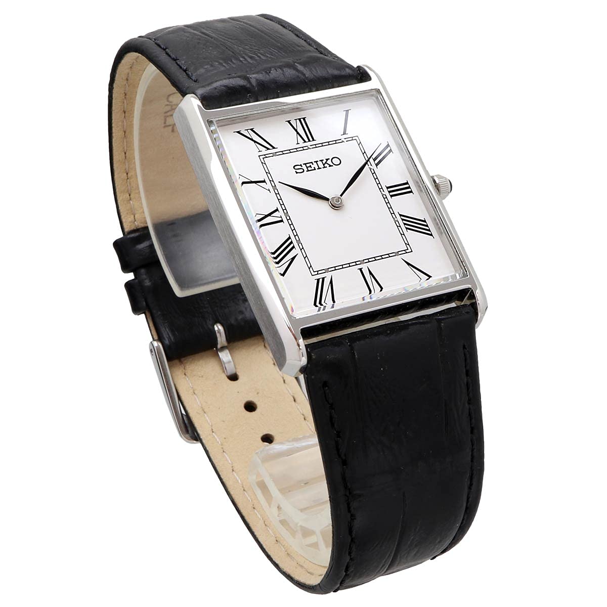 Compre Relógio SEIKO Design Quadrado Quartzo SWR049 Mostrador