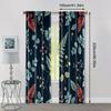 2pcs, Contemporary Curtains Boho Nature Leaf Versatile 100% Polyester (without Rod) All Seasons Perfect for Bedroom Living Room
