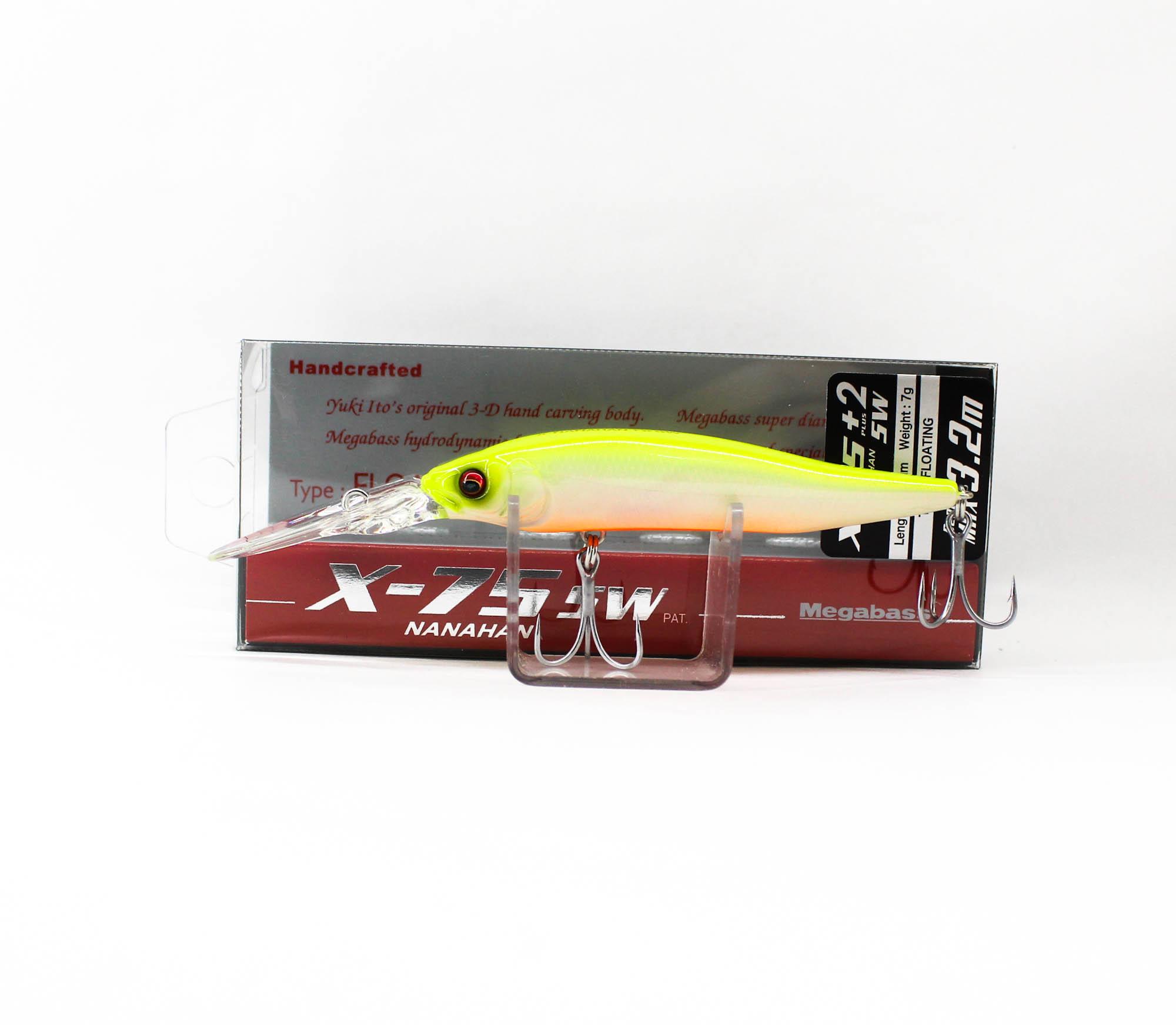 

Megabass X-Nanahan +2 SW 75 мм 1/4 унции Плавающий воблер PM Chart Back (3784)