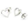 Les Trésors De Lily [I4211] - Silver 'Love' Earrings (rhodium-plated) - 8x6 Mm