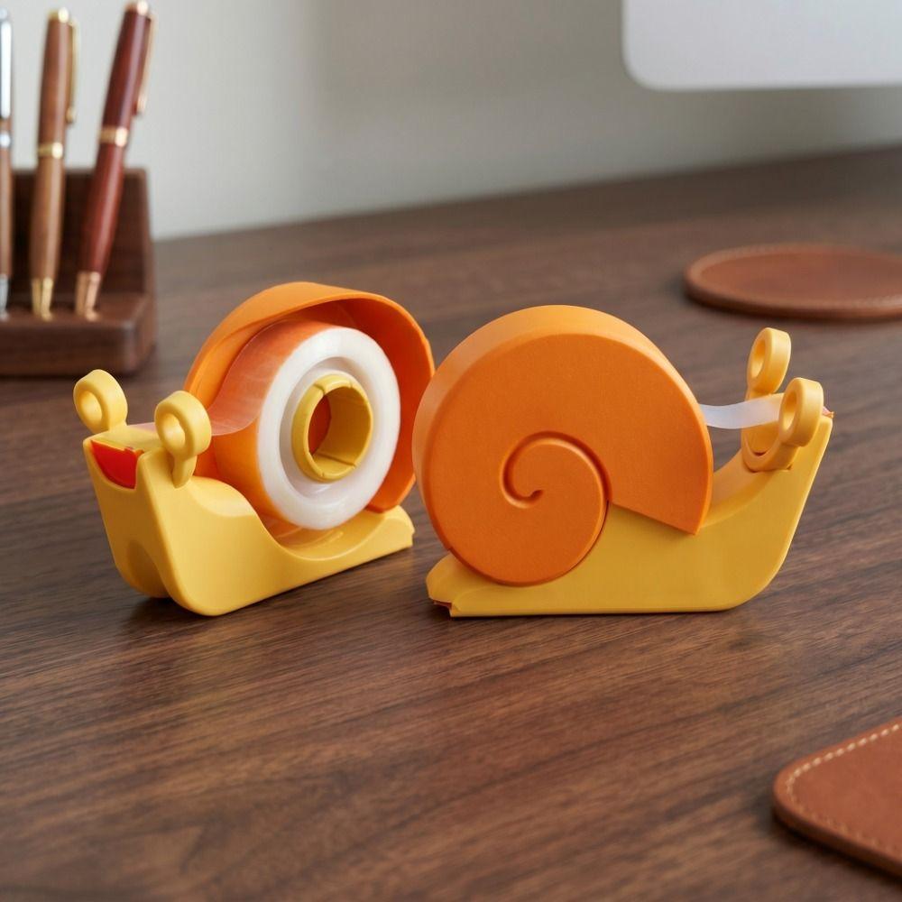 Snail Shape Tape Dispenser Clean Tearing Tape Seat School Supplies Tape Accessory Home Office