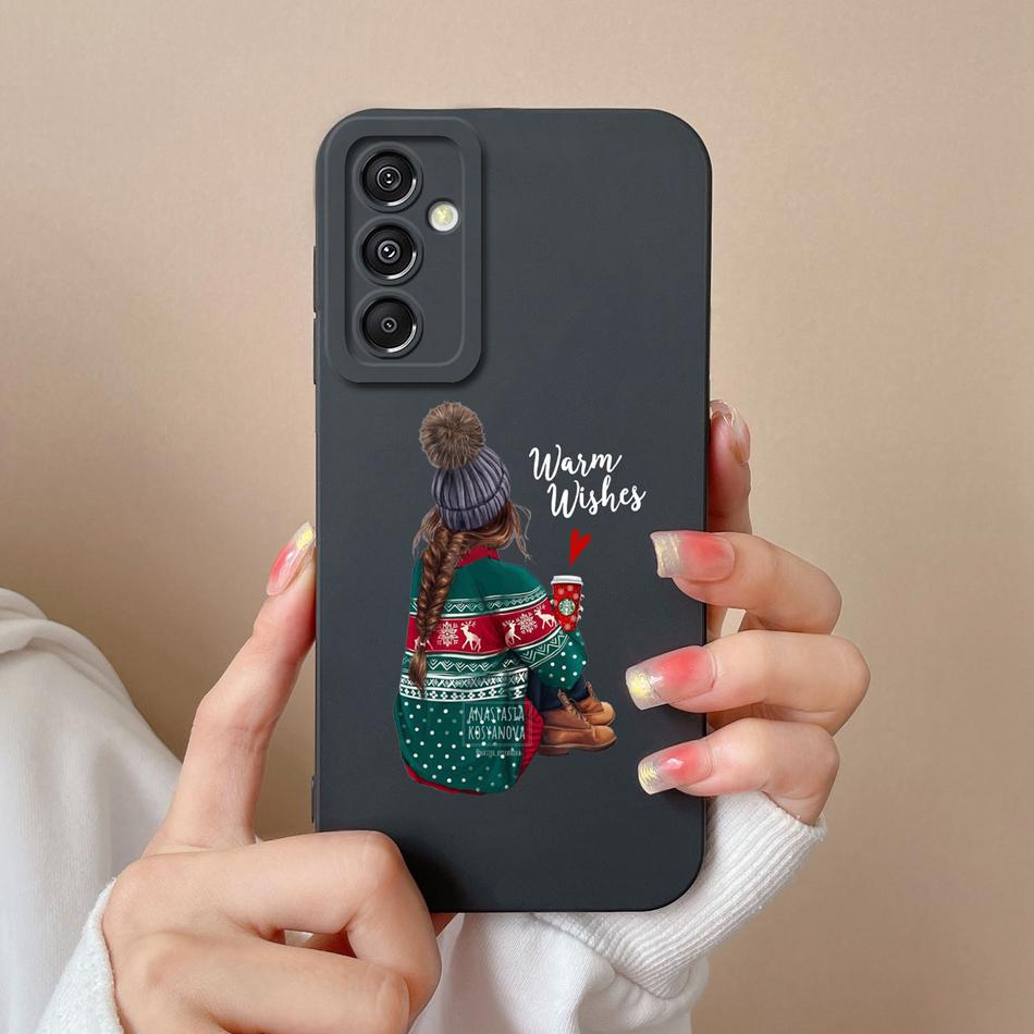 Cute Case For Samsung Galaxy A15 Funny Full Protection Soft Liquid Silicone Anti Choc Phone Cover For Samsung A15 A 15 Fundas