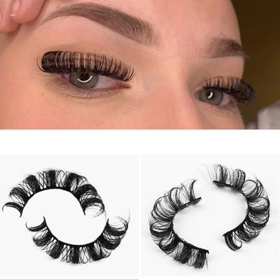 Yousheng 20Pcs/Box Thick False Eyelashes Large Curvature Dense Chemical Fiber Beauty False Eye Lashes for Women